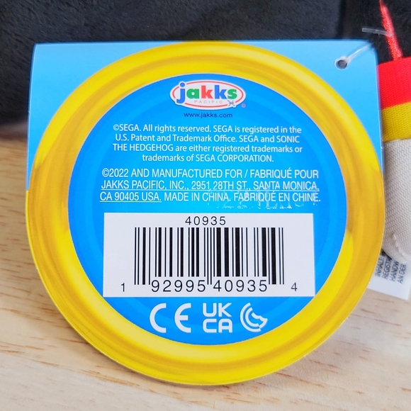 Jakks Pacific Sonic the Hedgehog Knuckles 8" Collectible Go Sega Toy Plush NWT - Picture 7 of 7